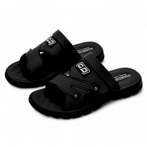 Sandal Pria Selop Kulit Anti Putus Tali Belakang Terbaru Kekinian Lebaran 2025 DF33