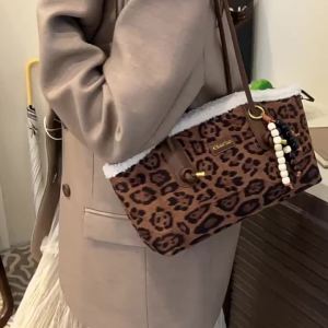 Túi kẹp nách nữ da lộn nhám Hàn Quốc mẫu mới thu đông túi tote đeo vai phong cách retro túi xách tay công sở.