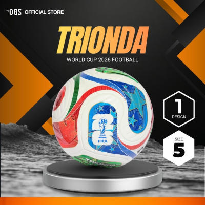 OBS Bola Sepak World Cup TRIONDA Football Size 5 Match Ball Soccer High Quality Laminated Football P