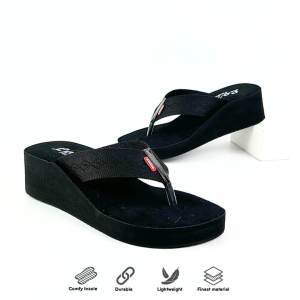 LOZTA Sandal Tebal Wanita Dewasa Wedges Jepit Rajut Size 36 - 41