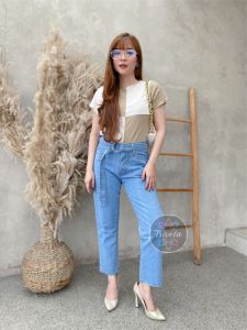 TRIVELA - CLEA LIGHT BOYFIE /. BOYFRIEND JEANS WANITA