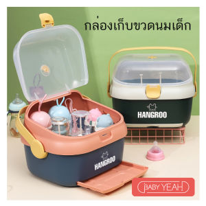 กล่องเก็บขวดนมเด็ก, ขวดนมพกพา มีหูหิ้ว และฝาปิด กล่องเก็บของบนโต๊ะ มีสีเหลือง กล่องเท่าฝั่ง กล่องเก็บของบนโต๊ะ 5 ประการสวยที่ดีในตัวคุณเล่น