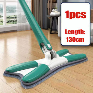 【No need to hand wash】X-Type 360 Degree Spin Mop Floor Cleaning Microfiber Squeeze Mop  Floor Clean For Cleaning Floors Tiles Cleaning Easy Self Wash Mop House Clean Wet and dry use Telescopic Flat Mop