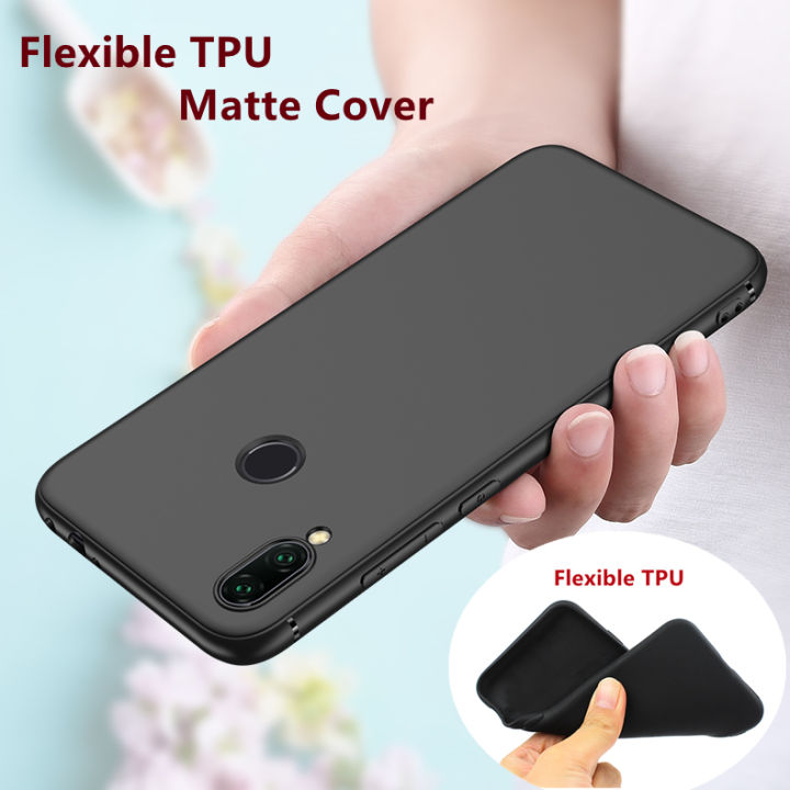 For Huawei Y9 2019 Matte Finish Flexible TPU Back Cover Gel Rubber Soft