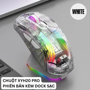 Chuột Không Dây XUNFOX XYH20 Pro / XYH20 - Chuột Gaming Kèm Dock Thiết Kế Trong Suốt Đèn Led RGB