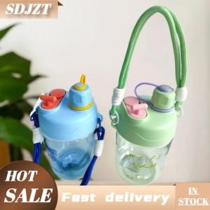 SDJZT Candy Color Silicone Water Bottle Handle Strap Water Bottle Lanyard Hanging Rope Detachable Strap Bottles Cup Accessories