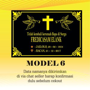 (COD) BATU NISAN DARI BAHAN GRANIT PREMIUM UKURAN 30 X 20 CM (Free Order)