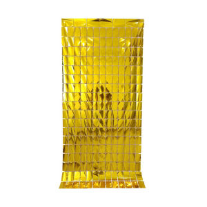 1*2m Square Curtain Tinsel Decoration Sequin Wall Backdrop Birthday Photo Zone Square Foil Curtain