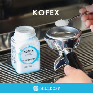 HILLKOFF : ผงล้างทําความสะอาดหัวชงกาแฟ Kofex ขนาด 150g