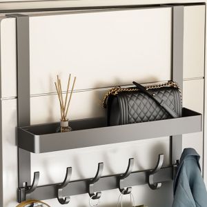 WEIYA Strong Load-bearing Door Rear Storage Rack Double-layer 5/6/7 Hooks Clothes Hanging Holder High-quality Easy To Install Door Behind Coat Hook Home