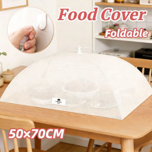 50×70CM Large Foldable Food Umbrella Cover Breathable Mesh Food Protector for Home Kitchen Dining
