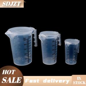 SDJZT 100 250 500ml đo ly Jug rõ ràng Baking nhà bếp bột nước với bìa SC
