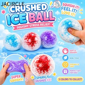 JACIRCLE【COD】Slow Rebound Squishy Toy Handmade Crushed Ice Squishy Stress Relief Ball for Kids Adults Play