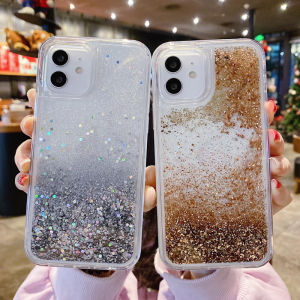 Bright Silver Gold Quicksand for Iphone 16 Case Fundas iPhone 15 17 Pro Max 14 16 Plus Shell Carcasas Women Glitter Phones Cover