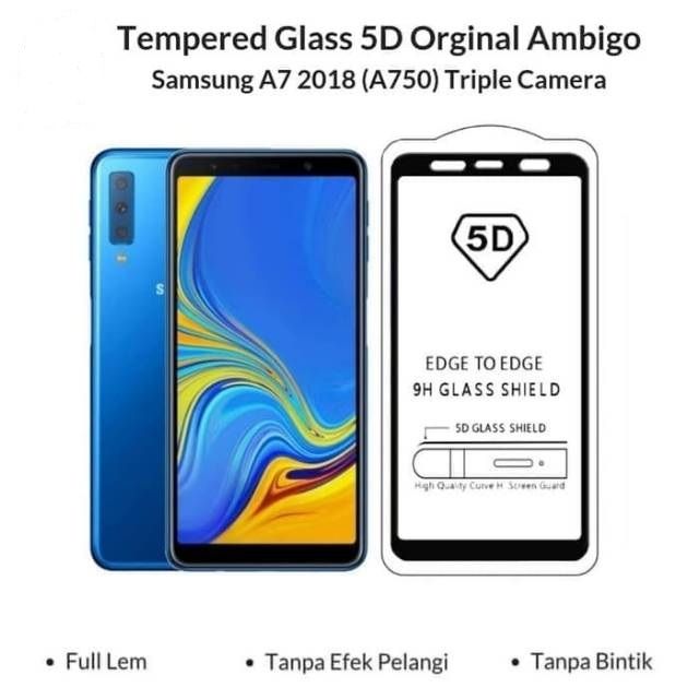 ANTI GORES KACA FULL LAYAR SAMSUNG GALAXY A7 2018 SAMSUNG GALAXY