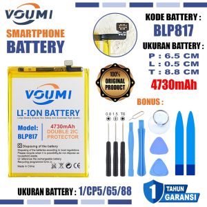 VOUMI BLP817 Baterai Double IC Power high Capacity Oppo A15 CPH2185 / A15S CPH2179 / A16E / A16K