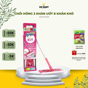 [Chuẩn Đức] Cây lau sàn nhà đa năng Swiffer đủ size | Thay khăn dễ dàng lau khô và lau ướt không cần xô vắt