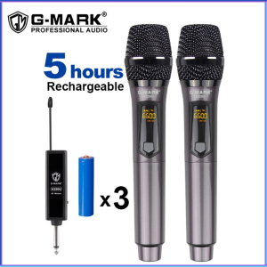 PENGIRIMAN CEPAT G-MARK Mikrofon Karaoke Wireless Portable KTV X220U / mikrofon karaoke suara jernih salon aktif / mic mik karaoke suara jernih dewasa tanpa kabel penyanyi lengkap wireless