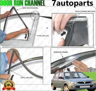 Original Spec Kelisa door Glass Run channel Getah Pintu Cermin
