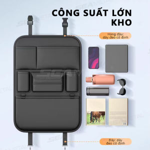 Ghế sau ô tô Tổ SEAMETAL chức Túi lưu trữ bằng da PU Thảm đá Ghế phụ kiện nội thất