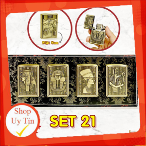 THẦN AMUN_  BÂT LỬA ZIPPO AI CẬP 2 MẶT HÌNH NỔI