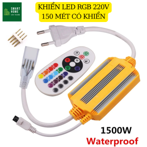 Nguồn led dây 4 chân 5050 có remote và không remote dùng cho led dây 220V