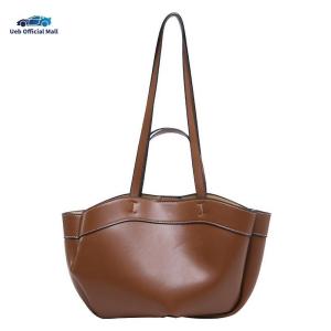 Ueb Official Mall ✪ Women Tote Bag One Shoulder Handheld Tote Bag Large Capacity Pu Leather Shoulder Bag for Teen Girls