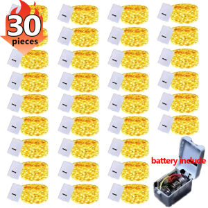 30/20/10 Pack String Fairy Lights / Waterproof LED Warm White Lamps / for Valentine Wedding Party Xmas Decoration Supplies