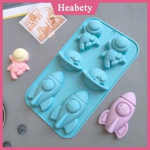 Heabety 6 công ty Phi Hành Gia tên lửa 760 Silicone Khuôn nướng bánh khuôn bánh pudding bánh mì nướng chảo xà phòng khuôn