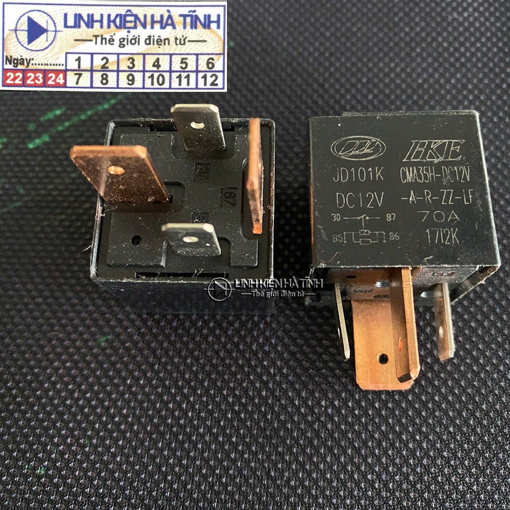 Rơle ô tô Relay ô tô chân đồng 12V 70A - 4 chân