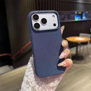 Original Tech Woven Cloth Magnetic Phone Case For iPhone 17 Air 16 15 14 13 12 11 Pro Max Plus For Magsafe Shockproof Hard Cover