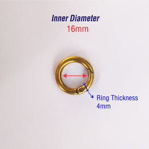 epeach 1 Piece Open O Ring Spring Buckle Old Gold | O Ring Key Ring Handbag Bag Accessories DIY Chain E0068