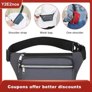 【Y2E2noa】 Fashion Men Women Waist Bag Casual Fanny Pack Purse Large Phone Belt Bag Pouch Outdoor Travel Phone Bag Banana Hip Bags