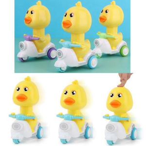 Xe vịt đi đồ chơi cho bé chơi-Đồ chơi trẻ em xe vịt ấn đầu chạy đồ chơi ấn cót vui vẻ-The world wallet store-vịt đồ chơi lái xe-xe vịt cho bé-đồ chơi con hươu-vịt đồ chơi lái xe vespa