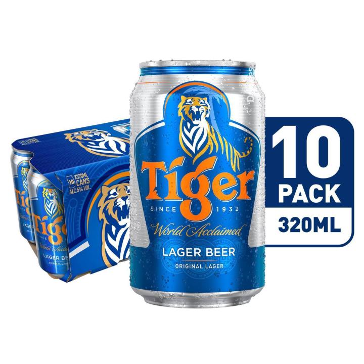 Tiger Lager Beer Can 10 X 320ML | Lazada Singapore