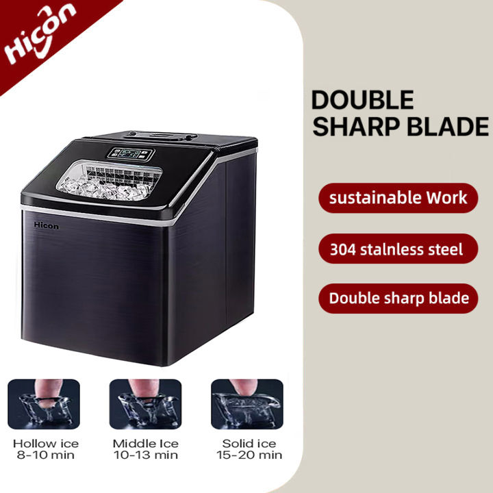 Hicon Ice Maker Machine Commercial Ice Maker Automatic Household Ice