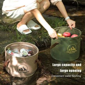 BLACKON Collapsible Car Folding Bucket Plastic Portable Camping Foldable Sink Outdoor Tool Thickened Car Wash Bucket Bathroom