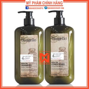 Dầu gội xả siêu mượt Dangello Keratin 800ml phục hồi siêu mượt chuẩn salon tại nhà chính hãng