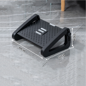 Footrest under the desk ergonomic footrest under the desk 6 levels of adjustable height footrest under the desk with massage surface relieves leg pressure and promotes leg circulation [Original plastic products are more durable]