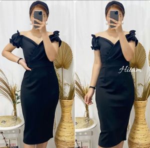 BestStore - Dress Scuba Alisa / Dress Scuba / Dress Wanita / Dress Formal / Bodycon Dress