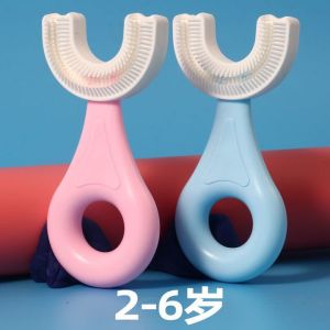 Bàn Chải Đánh Răng Chữ U Thông Minh Chất Liệu Silicon Cho Bé Từ 2 - 6 Tuổi
