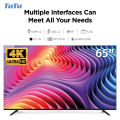 TuTu 65 inch Google TV (Powered by HKC) 4K ULTRA HD LED Widescreen Frameless TV - Netflix, Google Playstore (10,000 Apps) with HDR10+, Fast streaming Wi-Fi, Bluetooth 5.0, Built-in HDMI, USB, Dolby Digital Sound, Chromecast with Free TV Wall Bracket. 