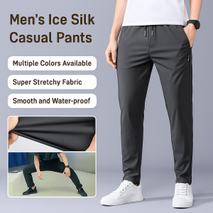 Black Label Thin Business Casual Pants Youth Black Business Casual Pants Cooling Silky Smooth