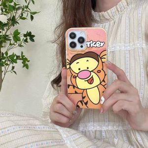 NEW CHUBBY CARTOON CASE !! WINNIE THE POOH GLITTER HOLOGRAM CASE PIGLET TIGER POOH IP 14 PROMAX 14 PRO 14 13 PROMAX 13 PRO 13 12 PROMAX 12 PRO 12 11 SOFTCASE