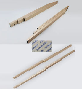 20251Pair Heavy Aluminum 3-fold Rail Slide For Kitchen Island Pull Out Countertop