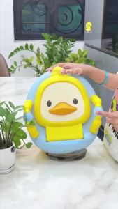 JETGO Bô Cho Bé Vệ Sinh Vịt Có Thảm Chống Trượt Bô Vệ Sinh Cho Bé Nhựa PP Tựa Lưng Chắc Chắn