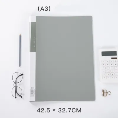 A3 Data Book Folder Transparent Insert Drawing Sketching Art Book Storage Folder Storage Book