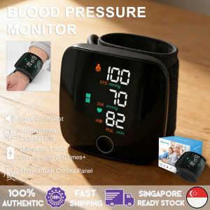 SG Local inventory Wrist Blood Pressure Monitor LCD Screen Rechargeable Voice Digital Automatic Blood Pressure Monitor