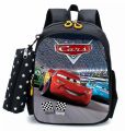 Tas Ransel Anak Sekolah Laki Laki PREMIUM TK PAUD SD Karakter Disney CARS BONUS Tempat Pensil Terbaru 2022 Bisa COD. 
