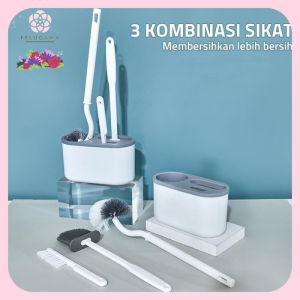 Felugamy Sikat WC 3 in 1 Toilet Brush 3in1 Alat Pembersih Kloset Kamar Mandi Praktis Mudah